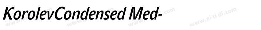 KorolevCondensed Med字体转换
